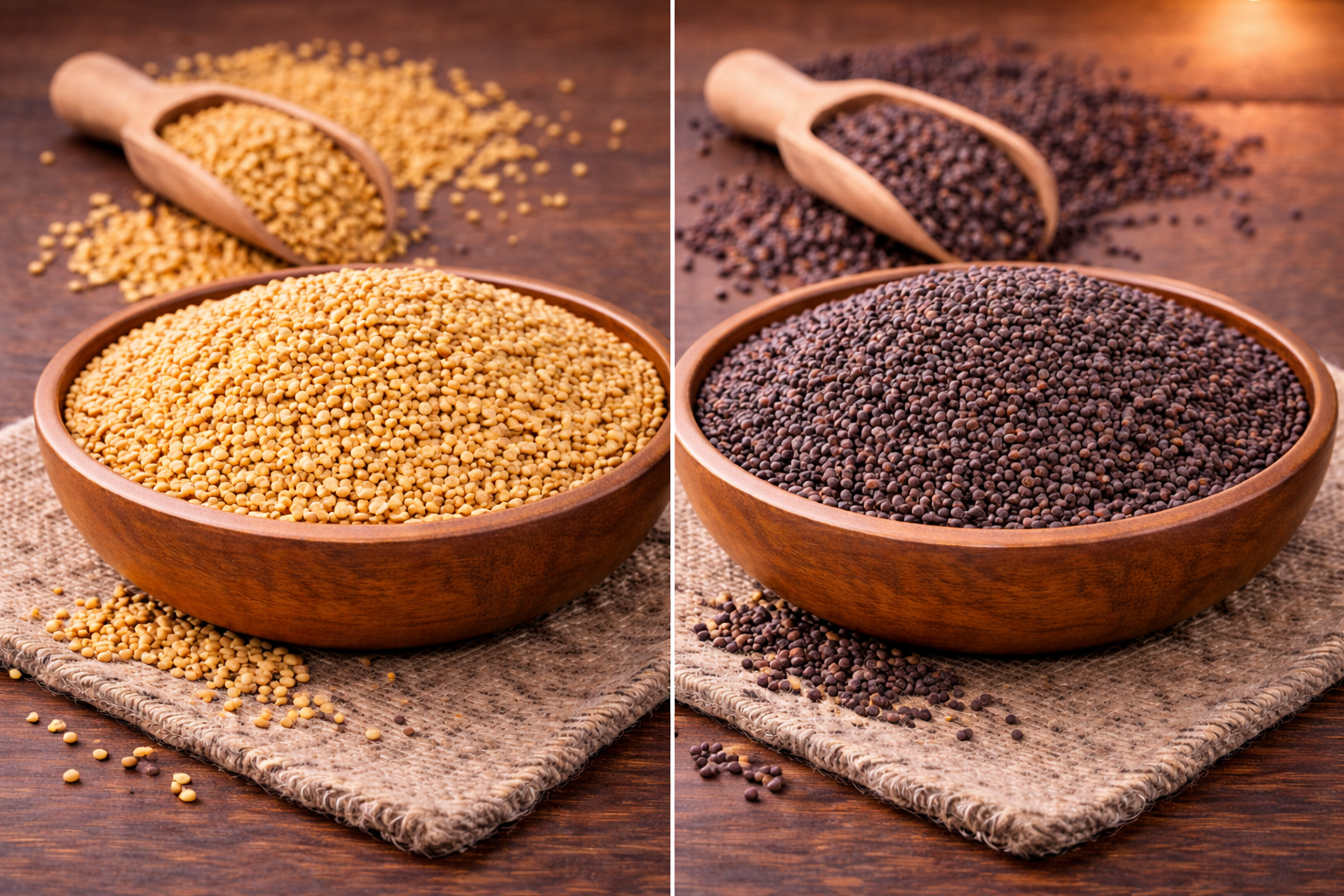 Yellow/Black Mustard Seeds